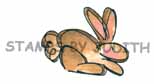 D-101-HK Sit Choco Bunny